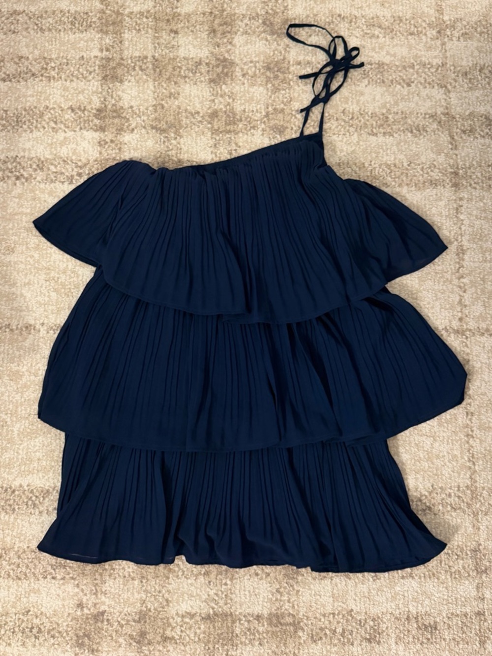 Lulu’s One Shoulder Ruffle Dress